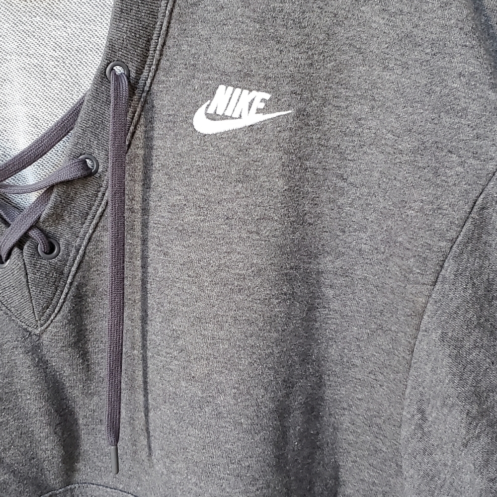 Nike Lace-Up Hoodie Size Large